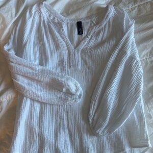 White Gauze Top